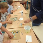 École Saint-Jean - Printemps 2022 Atelier hors les murs - Mosaïque Médoc